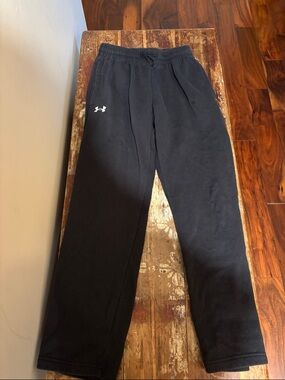Under Armour Black Sweatpants with White Logo
